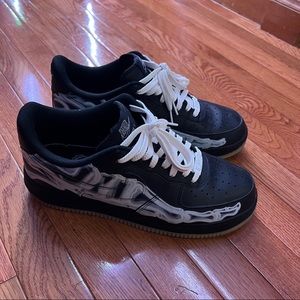 Nike Airforce 1 black skeleton